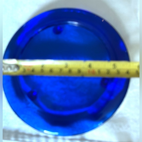 Cobalt blue glass 4 Pc breakfast serving set - Picture 8 of 14